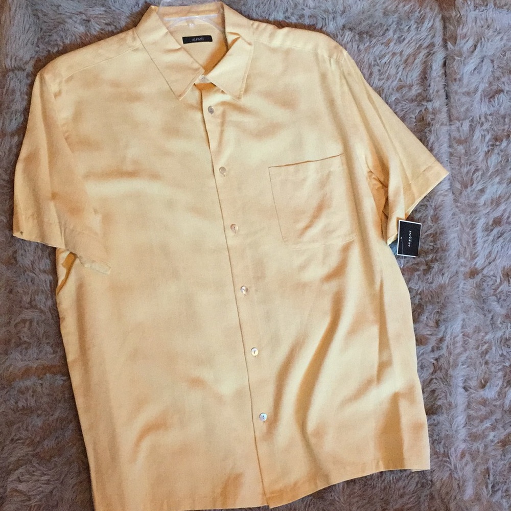Alfani Silk Button-down